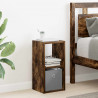 Stolik nocny z szufladą 2 pcs Dąb wędzony 25,5 x 22 x 49,5 cm