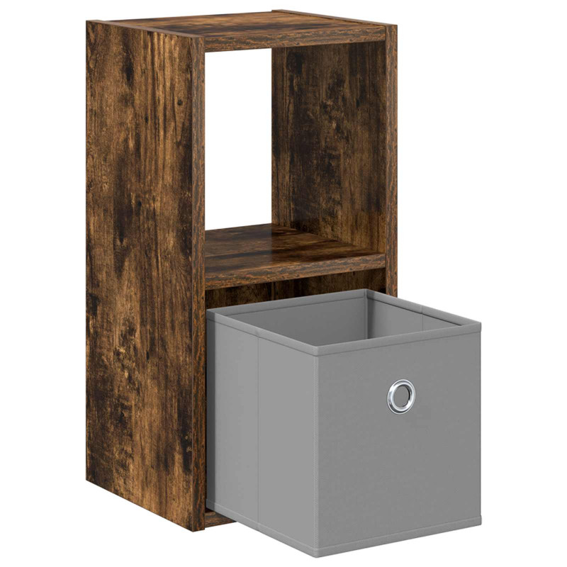 Stolik nocny z szufladą 2 pcs Dąb wędzony 25,5 x 22 x 49,5 cm