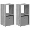 Stolik nocny z szufladą 2 pcs Szary Sonoma 25,5 x 22 x 49,5 cm