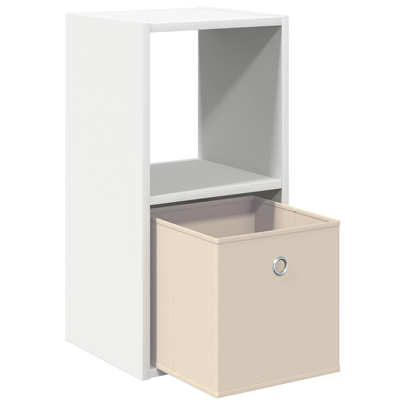 Stolik nocny Biały 30,5 x 27 x 59,5 cm Materiał drewnopochodny