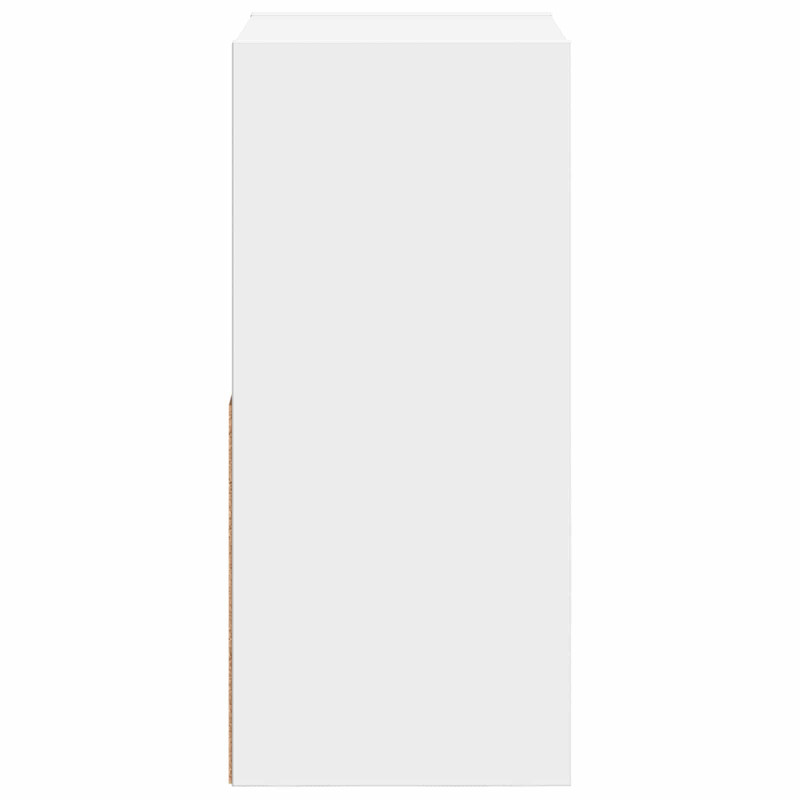 Stolik nocny Biały 30,5 x 27 x 59,5 cm Materiał drewnopochodny