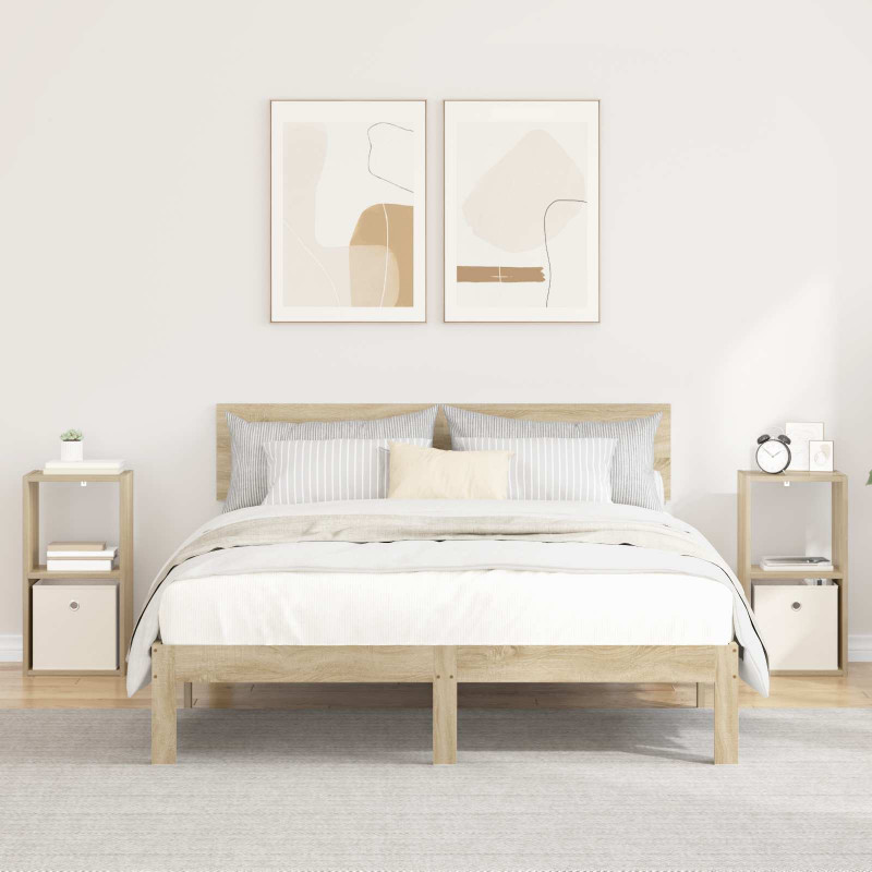 Stolik nocny z szufladą 2 pcs Dąb Sonoma 30,5 x 27 x 59,5 cm