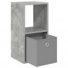 Stolik nocny z szufladą Betonowy szary 30,5 x 27 x 59,5 cm