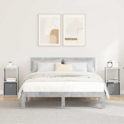 Stolik nocny 2 pcs Betonowy szary 30,5 x 27 x 59,5 cm
