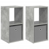 Stolik nocny 2 pcs Betonowy szary 30,5 x 27 x 59,5 cm