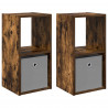 Stolik nocny z szufladą 2 pcs Dąb wędzony 30,5 x 27 x 59,5 cm