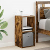 Stolik nocny z szufladą 2 pcs Dąb wędzony 30,5 x 27 x 59,5 cm