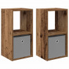 Stolik nocny z szufladą 2 pcs Stare drewno 30,5 x 27 x 59,5 cm