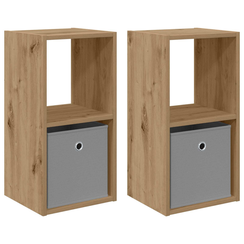 Stolik nocny 2 pcs Dąb rzemieślniczy 30,5 x 27 x 59,5 cm