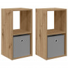 Stolik nocny 2 pcs Dąb rzemieślniczy 30,5 x 27 x 59,5 cm