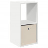 Stolik nocny Biały 35 x 32 x 68,5 cm Materiał drewnopochodny