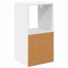 Stolik nocny Biały 35 x 32 x 68,5 cm Materiał drewnopochodny