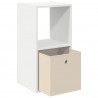 Stolik nocny z szufladą 2 pcs Biały 35 x 32 x 68,5 cm