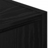 Stolik nocny z szufladą 2 pcs Czarny Dąb 35 x 32 x 68,5 cm