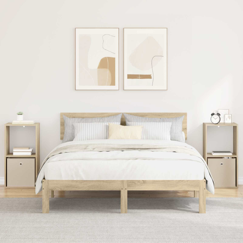 Stolik nocny z szufladą 2 pcs Dąb Sonoma 35 x 32 x 68,5 cm