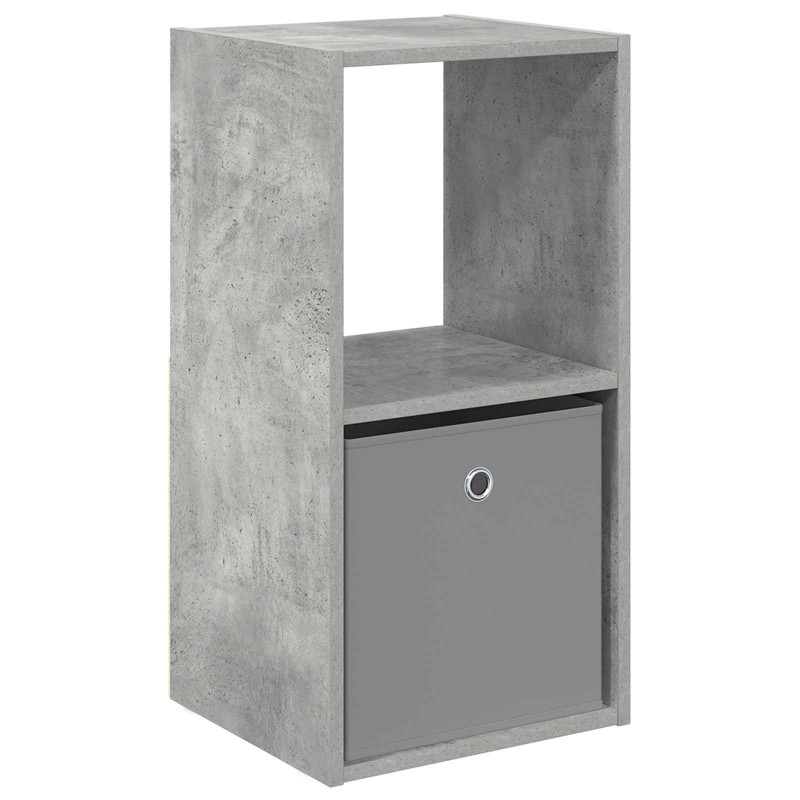 Stolik nocny z szufladą Betonowy szary 35 x 32 x 68,5 cm