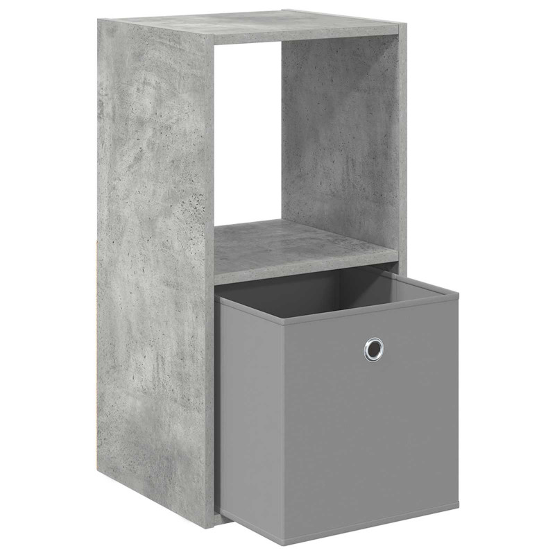 Stolik nocny z szufladą Betonowy szary 35 x 32 x 68,5 cm