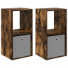 Stolik nocny z szufladą 2 pcs Dąb wędzony 35 x 32 x 68,5 cm