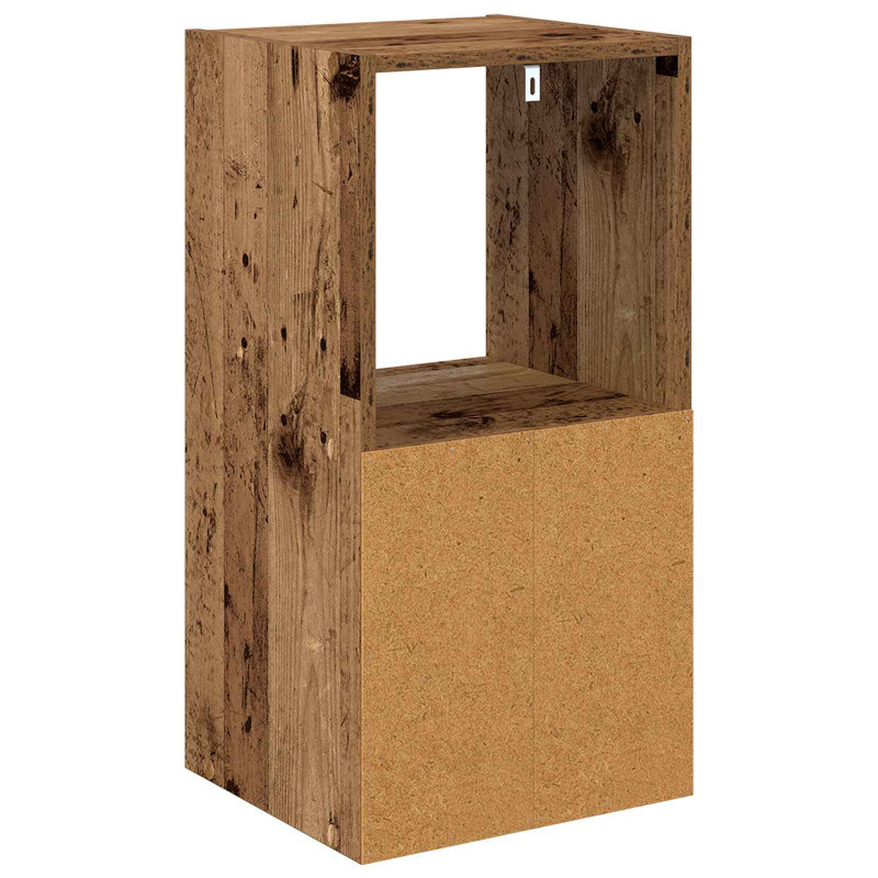 Stolik nocny z szufladą 2 pcs Stare drewno 35 x 32 x 68,5 cm