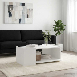 Stolik kawowy Biały 90 x 50 x 33 cm Drewno inżynieryjne