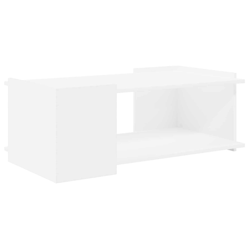 Stolik kawowy Biały 90 x 50 x 33 cm Drewno inżynieryjne