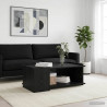 Stolik kawowy Czarny dąb 90 x 50 x 33 cm Drewno inżynieryjne