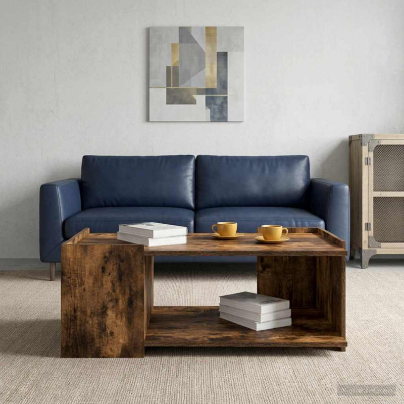 Stolik kawowy Dąb wędzony 90 x 50 x 33 cm Drewno inżynieryjne