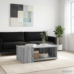 Stolik kawowy Szary Sonoma 90 x 50 x 33 cm Drewno inżynieryjne