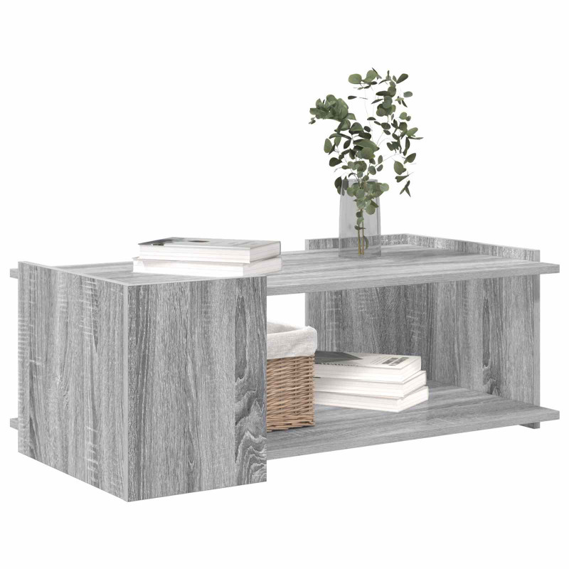 Stolik kawowy Szary Sonoma 90 x 50 x 33 cm Drewno inżynieryjne