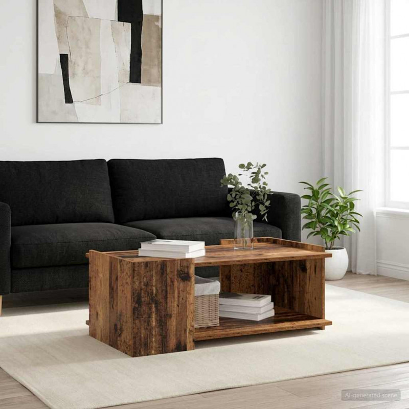 Stolik kawowy Stare drewno 90 x 50 x 33 cm Drewno inżynieryjne