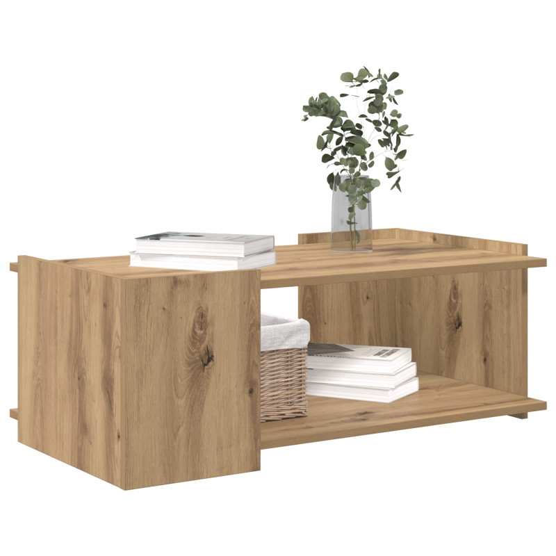 Stolik kawowy Dąb artisan 90 x 50 x 33 cm Drewno inżynieryjne
