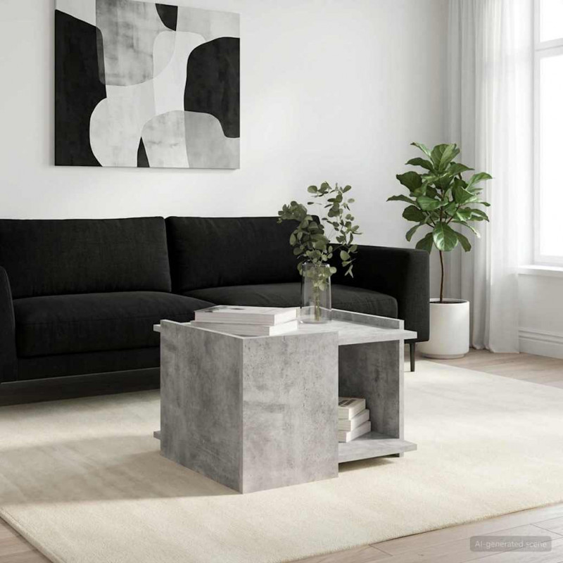 Stolik kawowy Betonowy szary 50,5 x 50 x 33 cm