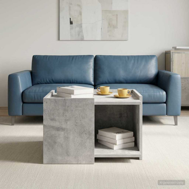 Stolik kawowy Betonowy szary 50,5 x 50 x 33 cm