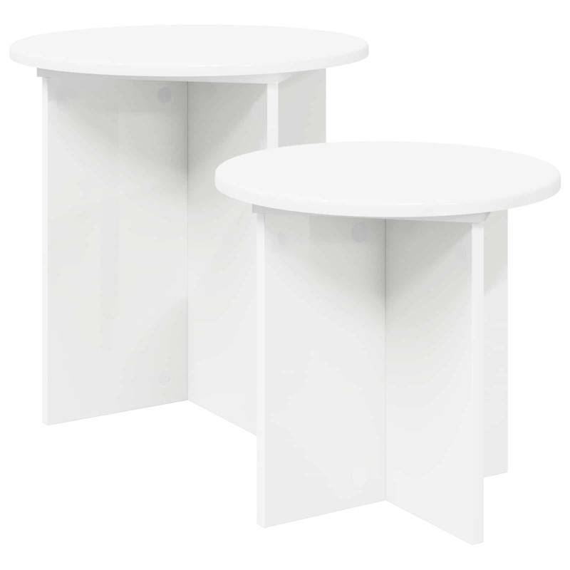 Zestaw stolików bocznych 2 pcs Drewno inżynieryjne
