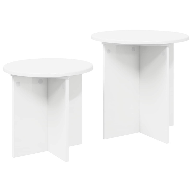 Zestaw stolików bocznych 2 pcs Drewno inżynieryjne
