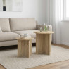 Zestaw stolików bocznych 2 pcs dąb Sonoma Drewno inżynieryjne