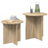 Zestaw stolików bocznych 2 pcs dąb Sonoma Drewno inżynieryjne