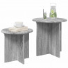 Zestaw stolików bocznych 2 pcs Szary Sonoma Drewno inżynieryjne