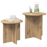 Zestaw stolików bocznych 2 pcs Dąb artisan Drewno inżynieryjne