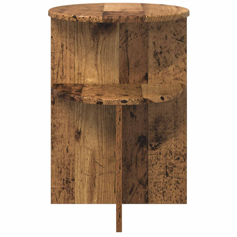 Stolik boczny Stare drewno Ø 39,5 x 55 cm Drewno inżynieryjne