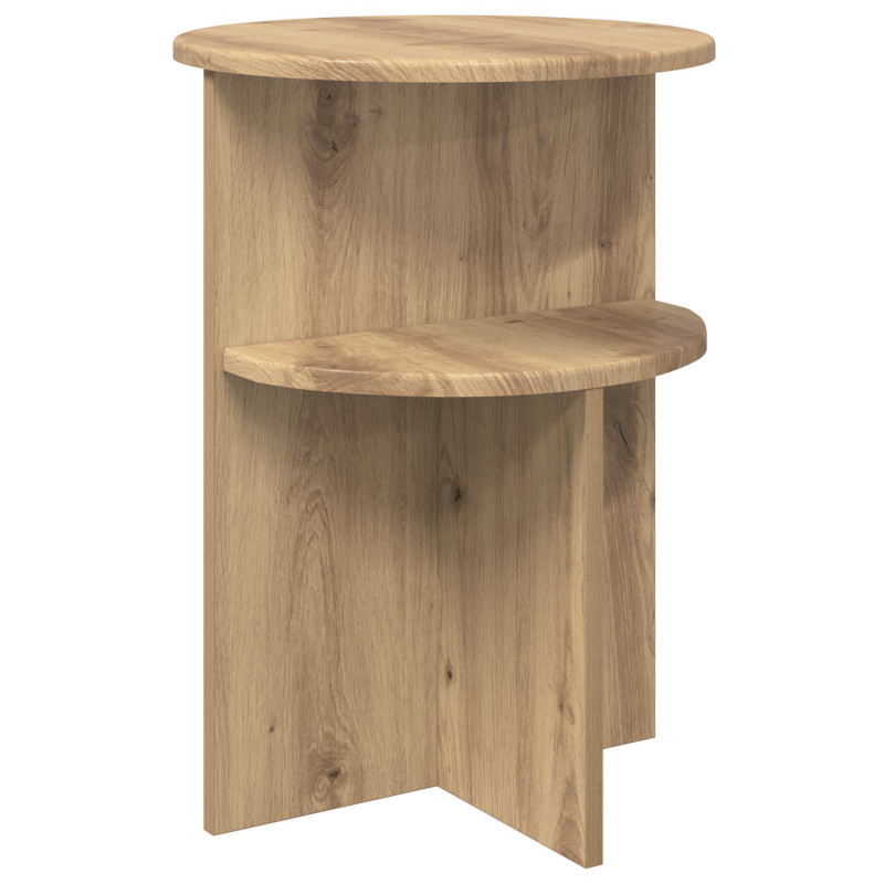 Stolik boczny Dąb artisan Ø 39,5 x 55 cm Drewno inżynieryjne