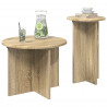 Zestaw stolików bocznych 2 pcs dąb Sonoma Drewno inżynieryjne