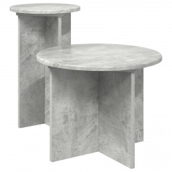 Zestaw stolików bocznych z przechowywaniem 2 pcs Betonowy szary