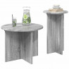 Zestaw stolików bocznych 2 pcs Szary Sonoma Drewno inżynieryjne