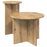 Zestaw stolików bocznych 2 pcs Dąb artisan Drewno inżynieryjne