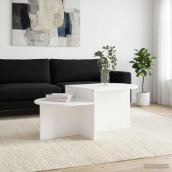 Stolik kawowy Biały 100 x 50 x 40 cm Drewno inżynieryjne