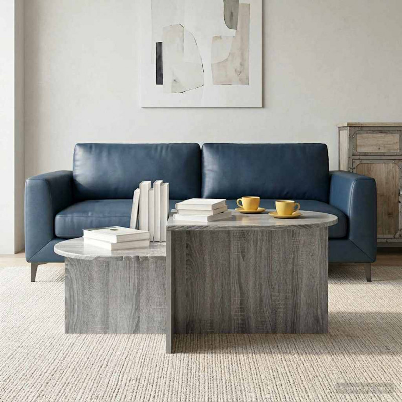 Stolik kawowy Szary Sonoma 100 x 50 x 40 cm Drewno inżynieryjne