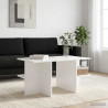 Stolik kawowy Biały 87 x 50 x 45 cm Drewno inżynieryjne