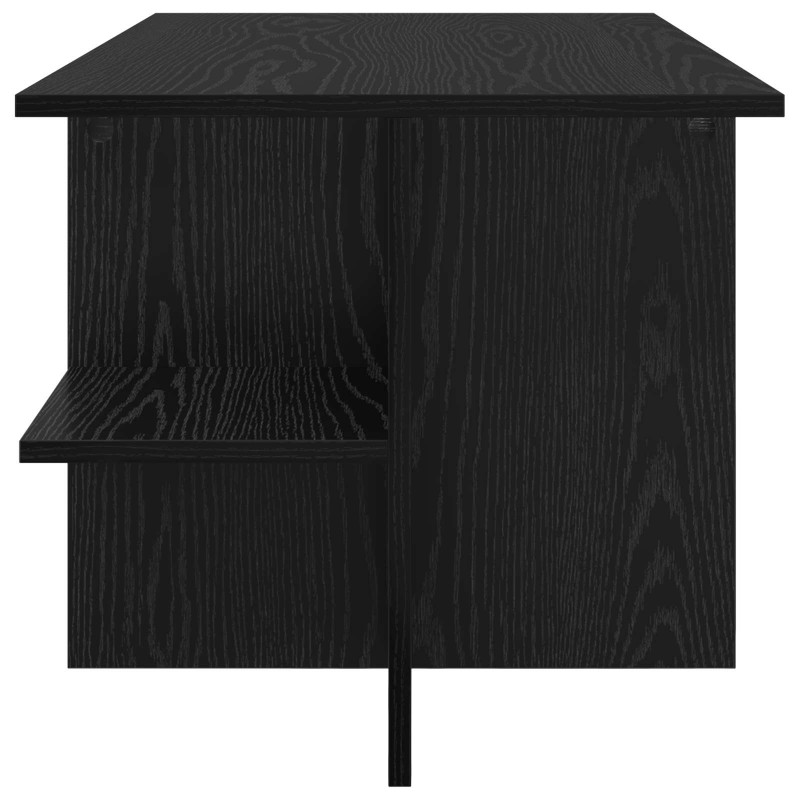 Stolik kawowy Czarny dąb 87 x 50 x 45 cm Drewno inżynieryjne