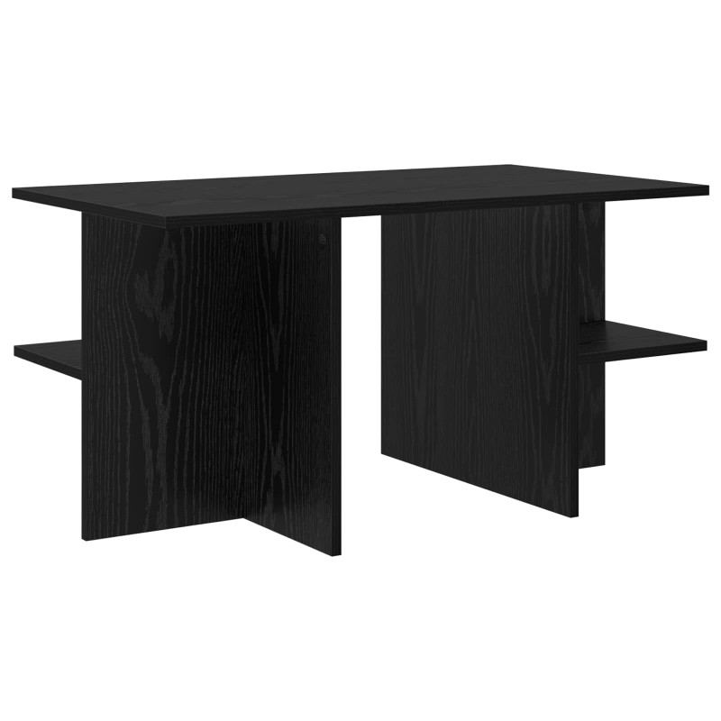 Stolik kawowy Czarny dąb 87 x 50 x 45 cm Drewno inżynieryjne